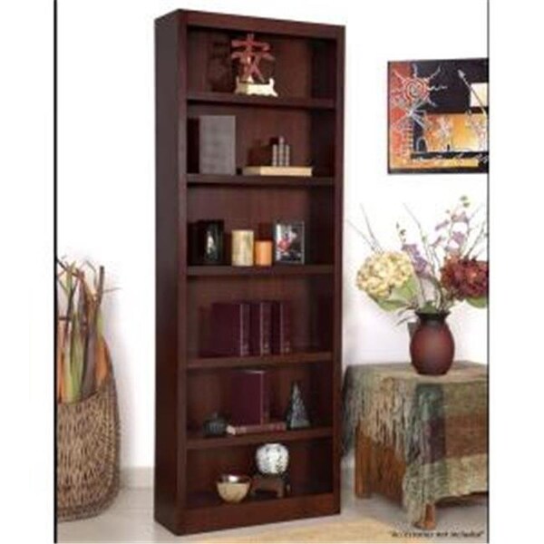 Concepts In Wood Concepts In Wood MI3084-C Single Wide Bookcase; Cherry Finish 6 Shelves MI3084-C - main